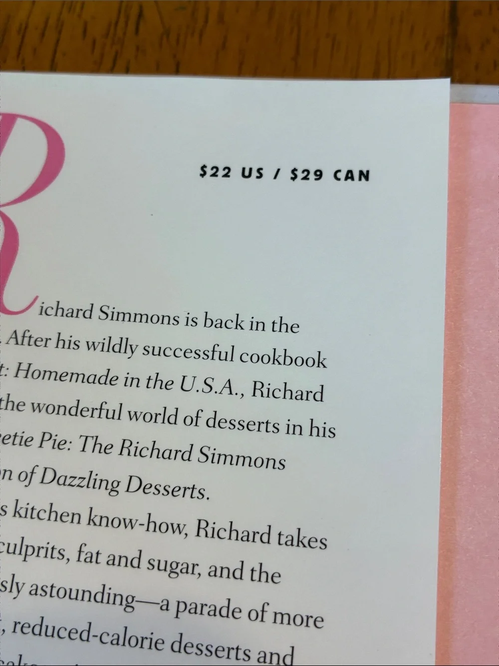 Sweetie Pie The Richard Simmons Private collection of dazzling desserts